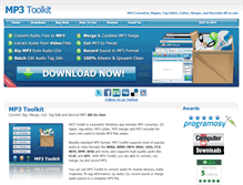 Tablet Screenshot of mp3toolkit.com